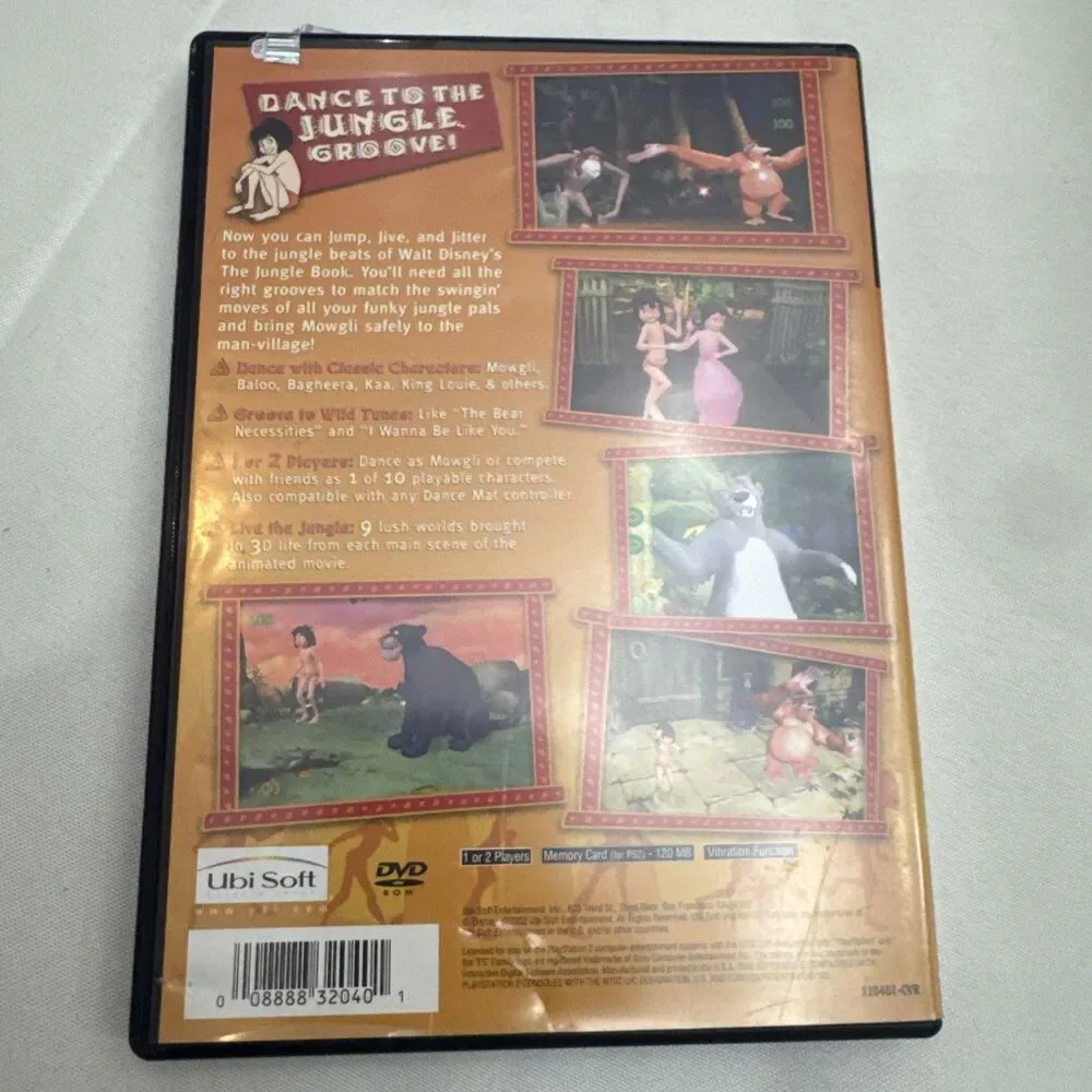 Jungle Book Rhythm N Groove - Sony Playstation 2 PS2 Tested Excellent